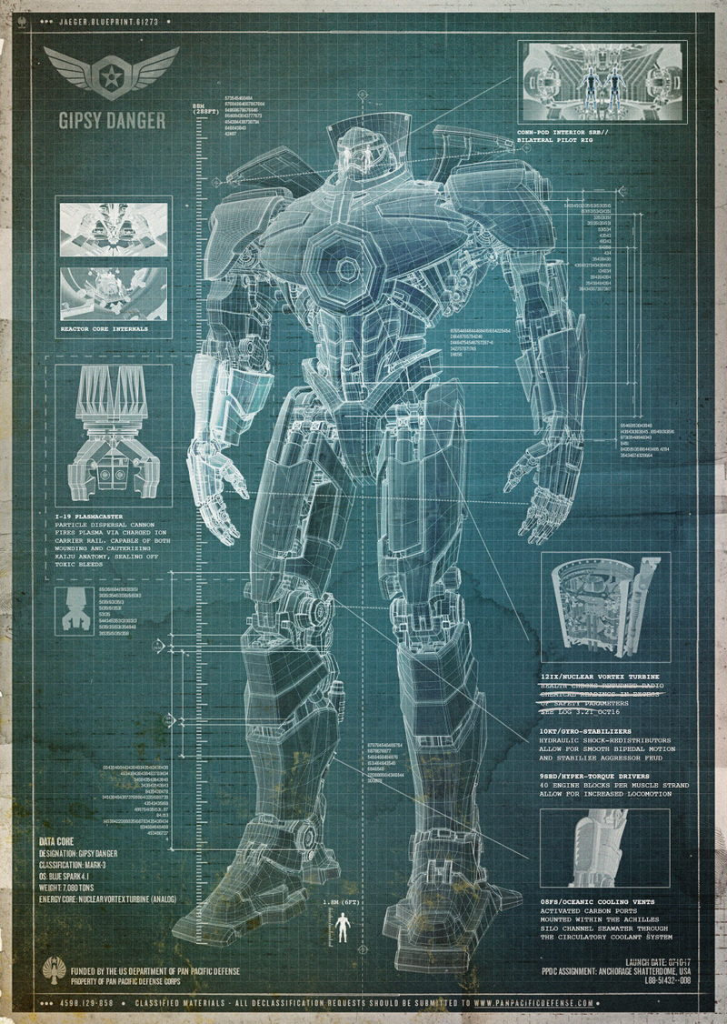 Illustration for article titled These Blueprints Expose The Innards Of Your Favorite Fictional Robots